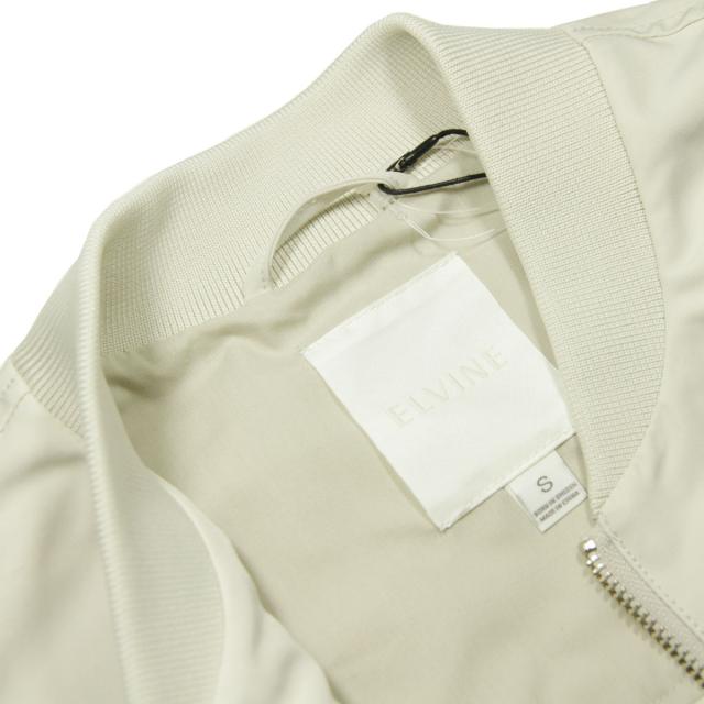5%OFFクーポンセール 【利用期間 5/7 10:00〜5/16 9:59】 エルバイン メンズ ボンバージャケット 正規販売店 elvine MA-1 ジャケット アウター REX BOMBER JACKET 331050 297 BONE WHITE_6