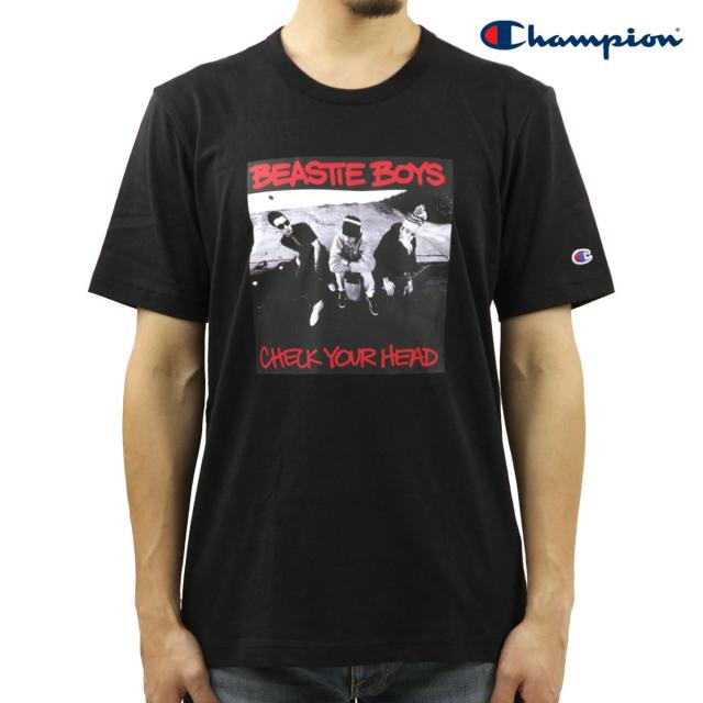 チャンピオン メンズ 半袖Tシャツ 正規品 CHAMPION ビースティ・ボーイズ バンドTシャツ CHAMPION X BEASTIE BOYS ATHLETIC JERSEY COMBED 
