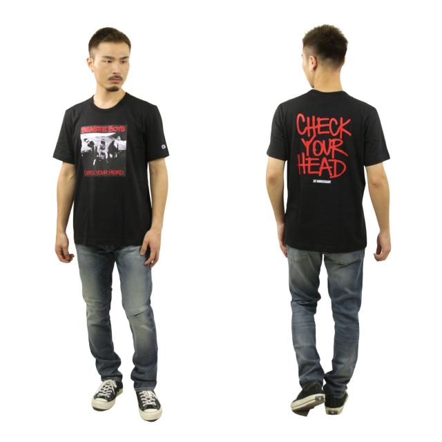 チャンピオン メンズ 半袖Tシャツ 正規品 CHAMPION ビースティ・ボーイズ バンドTシャツ CHAMPION X BEASTIE BOYS ATHLETIC JERSEY COMBED 