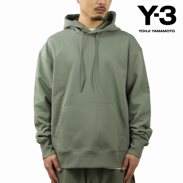 ワイスリー メンズ パーカー 正規品 Y-3 プルオーバー フーディー FT LOOSE FIT PULLOVER HOODIE IP7698 STONE GREEN