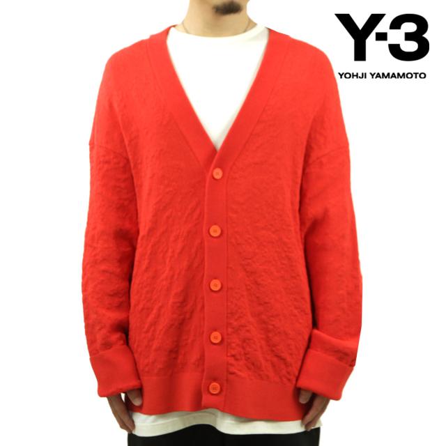 ワイスリー メンズ カーディガン 正規品 Y-3 ニット セーター KNIT LOOSE FIT CARDIGAN IB4791 SEMI SOLAR RED クリスマス プレゼント ラッピング