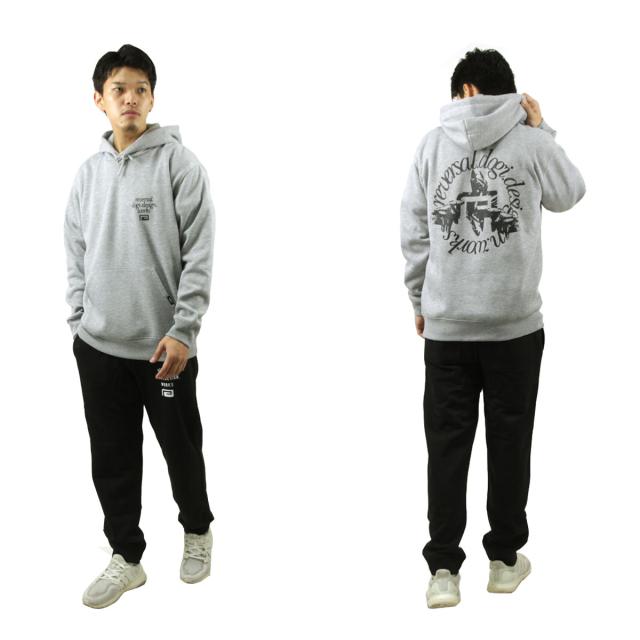 リバーサル メンズ パーカー 正規販売店 REVERSAL プルオーバー フーディー サークルロゴ CIRCLE LOGO FLEECE HOODIE rv23aw204 GY HEATHER GRAY_8