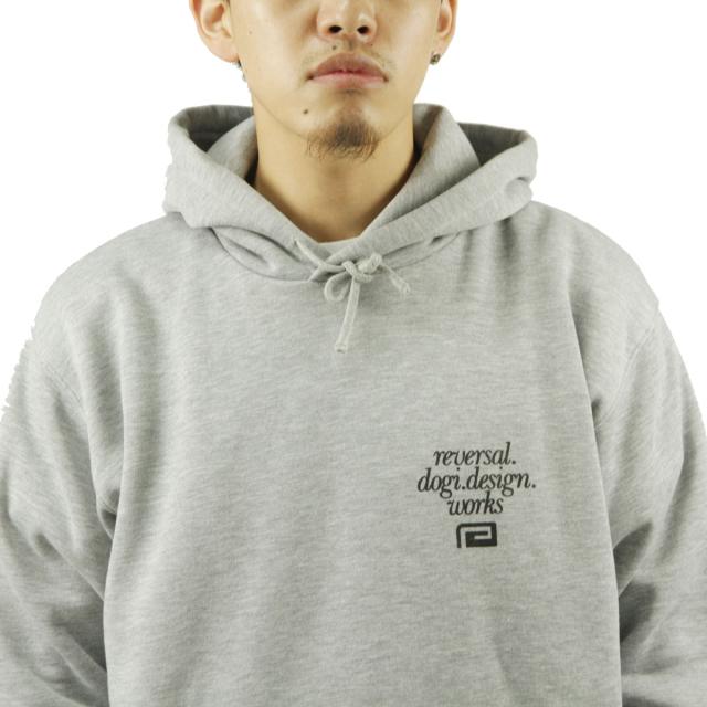 リバーサル メンズ パーカー 正規販売店 REVERSAL プルオーバー フーディー サークルロゴ CIRCLE LOGO FLEECE HOODIE rv23aw204 GY HEATHER GRAY_4