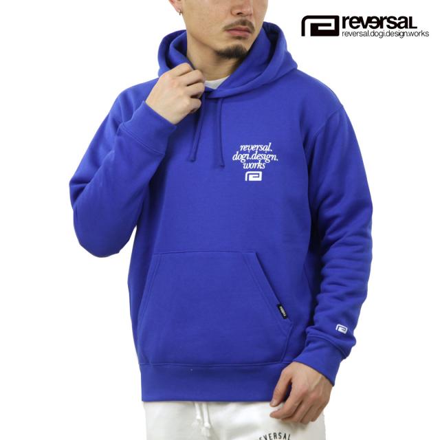 リバーサル メンズ パーカー 正規販売店 REVERSAL プルオーバー フーディー サークルロゴ CIRCLE LOGO FLEECE HOODIE rv23aw204 BL BLUE クリスマス プレゼント ラッピング