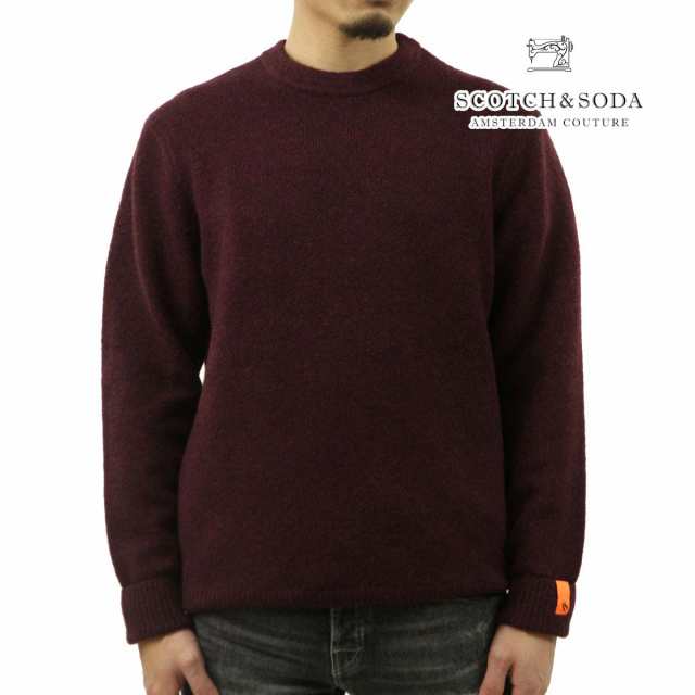 スコッチアンドソーダ メンズ セーター 正規販売店 SCOTCH＆SODA クルーネック プルオーバー ニット M REGULAR FIT SOFTY-KNIT MELANGE P