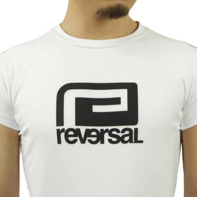 リバーサル メンズ ラッシュガード 正規販売店 REVERSAL 半袖 スポーツウェア ロゴ BASIC BIG MARK RASH GUARD rvbs055 WH WHITE
