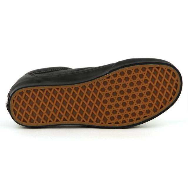 5%OFFセール 【販売期間 6/7 10:00〜6/12 9:59】 バンズ メンズ スニーカー 正規販売店 VANS オールドスクール レザー 靴 VANS OLD SKOOL (LEATHER)BLACK VN0003Z6L3A 父の日 プレゼント ラッピング_6