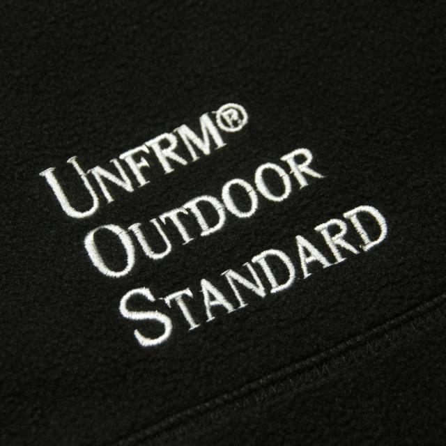 ユニフォーム アウトドア スタンダード メンズ パーカー 正規販売店 UNFRM OUTDOOR STANDARD プルオーバー ロゴ フリース フーディー UNFRM OUTDOOR STANDARD EMBROIDERY FLEECE PULLOVER PARKA AW-0158 BLACK_5