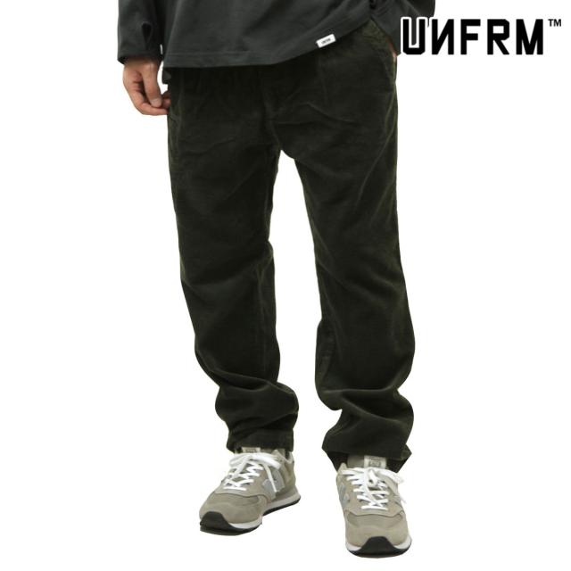 ユニフォーム アウトドア スタンダード メンズ イージーパンツ 正規販売店 UNFRM OUTDOOR STANDARD コーデュロイ ボトムス ロングパンツ CORDUROY ONETUCK EASY PANTS AW-7557 OLIVE