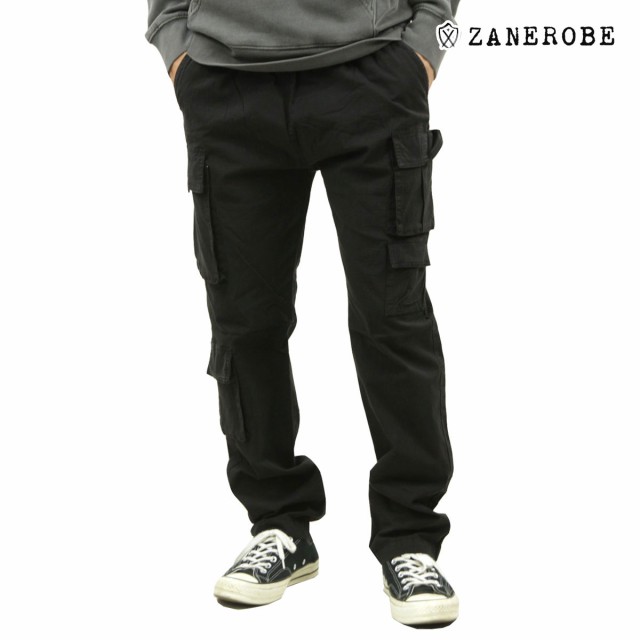 ゼンローブ メンズ ジョガーパンツ 正規販売店 ZANEROBE ボトムス ロングパンツ カーゴパンツ TERRAIN UTILITY RIPSTOP CARGO JOGGER PANT 708-ARI BLACKの通販は
