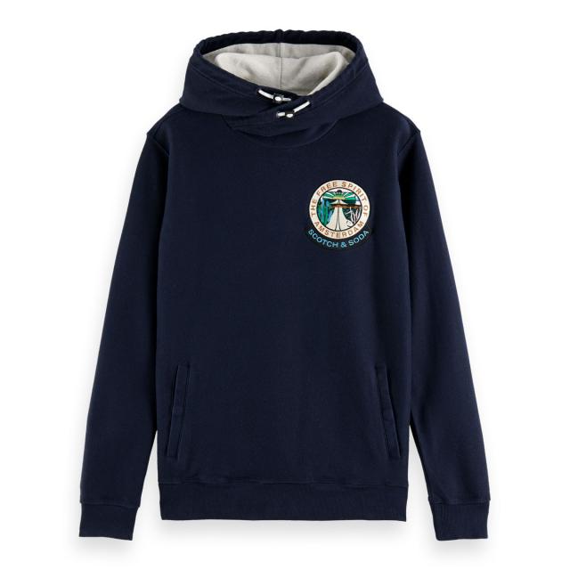 スコッチアンドソーダ パーカー メンズ 正規販売店 SCOTCH＆SODA プルオーバーパーカー RELAXED ORGANIC COTTON  クリスマス プレゼント ラッピング スコッチアンドソーダ メンズ パーカー 正規販売店 SCOTCH＆SODA プル