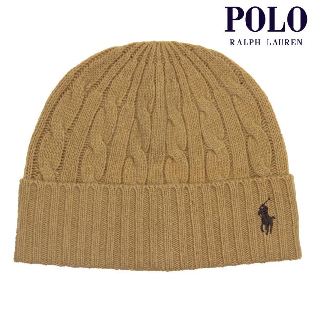 ポロ ラルフローレン メンズ レディース ニットキャップ 正規品 POLO RALPH LAUREN ケーブルニット ニット帽 ビーニー CLASSIC CABLE BEANIE PC0792 225 CLASSIC CAMELの通販は