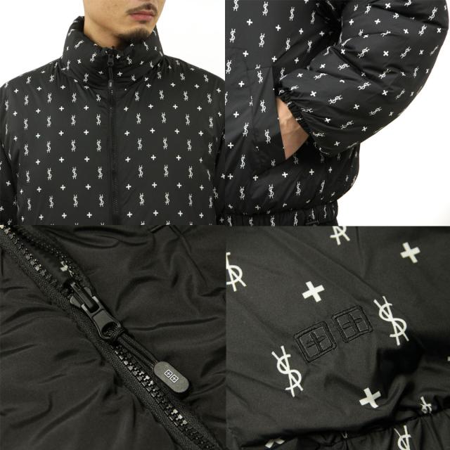 スビ メンズ パファージャケット 定まり売りわたす店 KSUBI アウター ジップアップ FLIGHT PUFFER JACKET BLACK MPS24JK005 BLACK