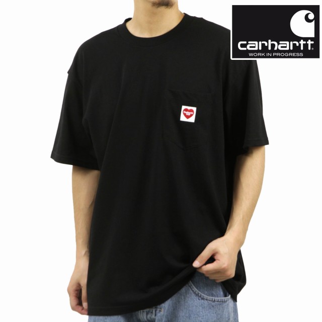 カーハート メンズ 半袖Tシャツ 正規品 CARHARTT WIP クルーネック ポケT トップス S/S POCKET HEART T-SHIRT BLACK I032128 89XXの通販は