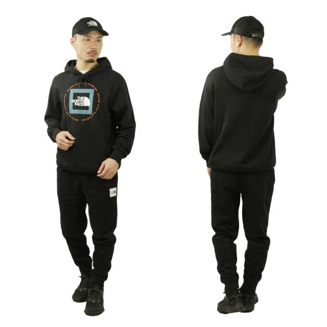 ノースフェイス メンズ パーカー 正規品 THE NORTH FACE ロゴ プルオーバー フーディー 海外限定 GEO NSE PULLOVER HOODIE NF0A7UO7 VPA TNF BLACK / HARBOR BLUE クリスマス プレゼント ラッピング ノースフェイス メンズ パーカー 正規品 THE NORTH FACE ロゴ プル