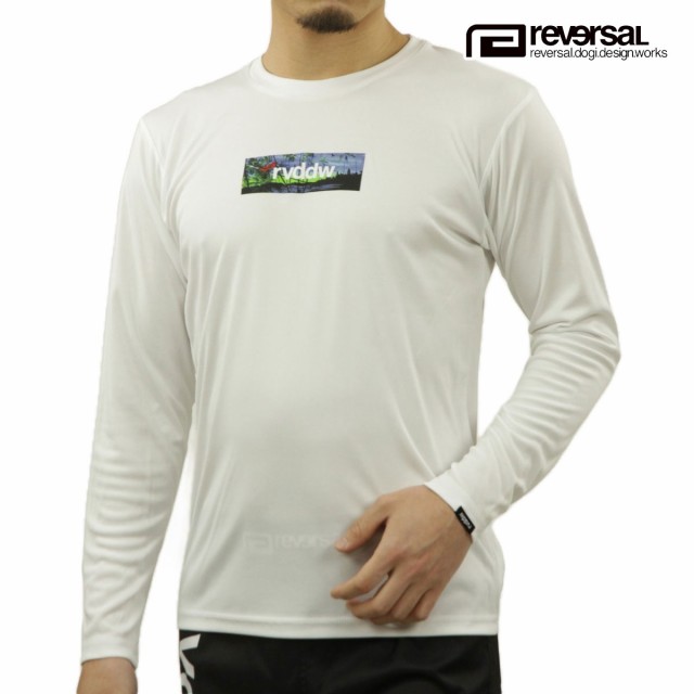 リバーサル メンズ 長袖Tシャツ 正規販売店 REVERSAL クルーネック ロゴ ドライ ロンT BOX LOGO RESORT DRY LONG TEE RV24SS152-WH WHITEの通販は
