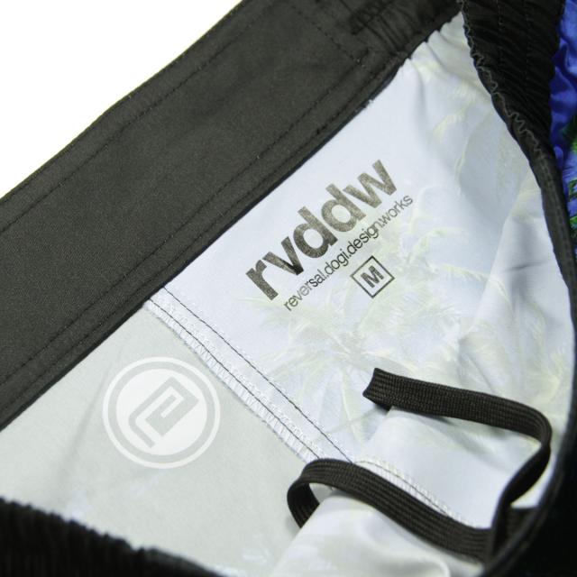 リバーサル メンズ ショートパンツ 正規販売店 REVERSAL ボトムス ハーフパンツ ファイトパンツ RESORT FIGHT SHORTS RV24SS604-BL BLACK-BLUE_7