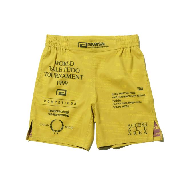 リバーサル メンズ ショートパンツ 正規販売店 REVERSAL ボトムス ハーフパンツ ファイトパンツ WVT FIGHT SHORTS RV24SS605-YL YELLOW_2