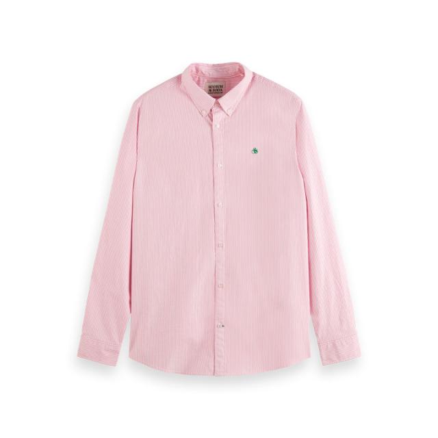 スコッチアンドソーダ メンズ 長袖シャツ 正規販売店 SCOTCH＆SODA ボタンダウン ストライプ ロゴ ESSENTIAL OXF クリスマス プレゼント ラッピング スコッチアンドソーダ メンズ 長袖シャツ 正規販売店 SCOTCH＆SODA