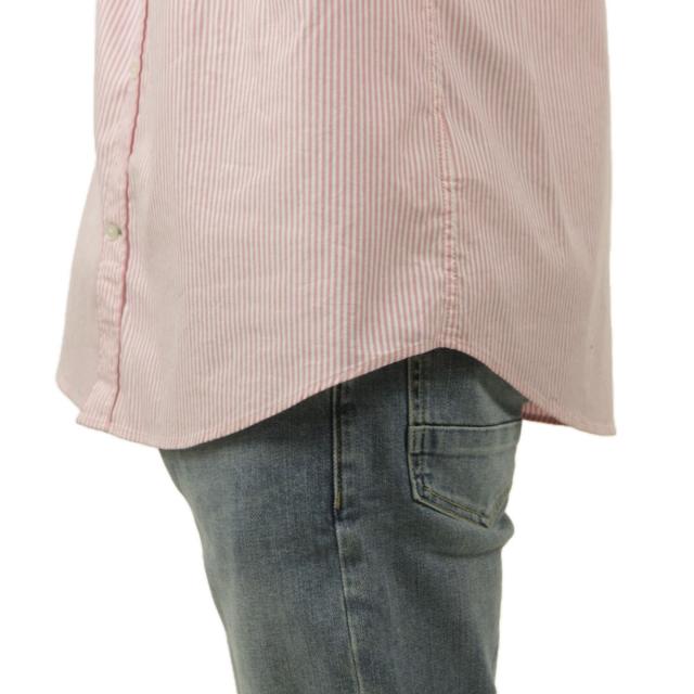 スコッチアンドソーダ メンズ 長袖シャツ 正規販売店 SCOTCH＆SODA ボタンダウン ストライプ ロゴ ESSENTIAL OXFORD STRIPE SHIRT 175696 7016 11403 19 TROPICAL PINK WHITE STRIPE 父の日 プレゼント ラッピング_5