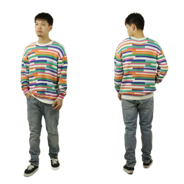 スコッチアンドソーダ メンズ セーター 正規販売店 SCOTCH＆SODA クルーネック プルオーバー ニット MULTICOLOR STRIPED PULLOVER SWEATER 175725 6053 15401 90 MULTI STRIPE_8