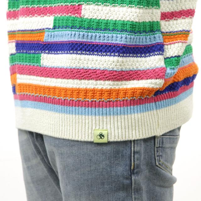 スコッチアンドソーダ メンズ セーター 正規販売店 SCOTCH＆SODA クルーネック プルオーバー ニット MULTICOLOR STRIPED PULLOVER SWEATER 175725 6053 15401 90 MULTI STRIPE_5