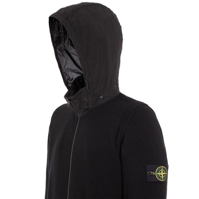 Stone Island hooded full zip knit ストーン