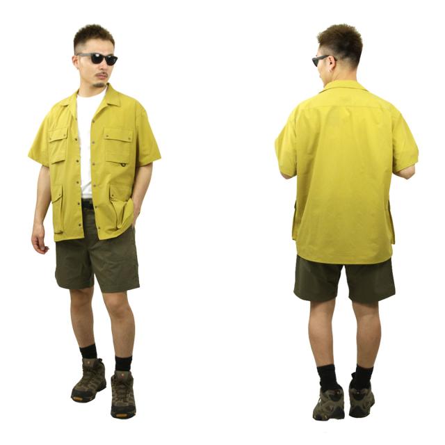ナンガ メンズ 半袖シャツ 正規販売店 NANGA ワークシャツ AIR CLOTH UTILITY PK SHORT SLEEVE SHIRT MUSTARD NW2411-1H201-A MUSTARD 父の日 プレゼント ラッピング_8