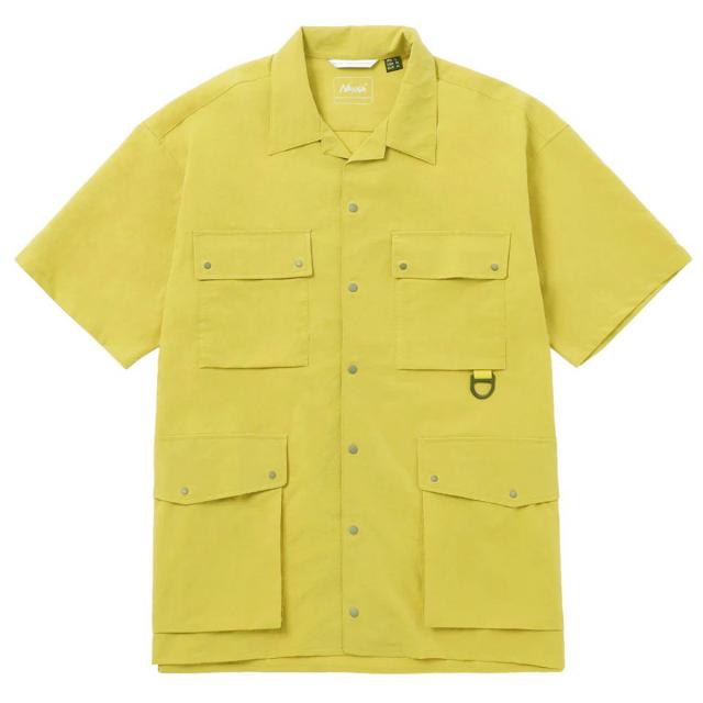 ナンガ メンズ 半袖シャツ 正規販売店 NANGA ワークシャツ AIR CLOTH UTILITY PK SHORT SLEEVE SHIRT MUSTARD NW2411-1H201-A MUSTARD 父の日 プレゼント ラッピング_2