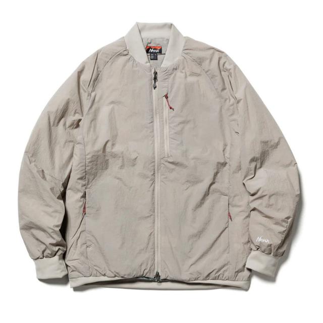 ナンガ メンズ ブルゾン 正規販売店 NANGA アウター ジャケット MA-1 SOFT DOWN VARSITY BLOUSON BEG N2500-0J001A BEIGE_2