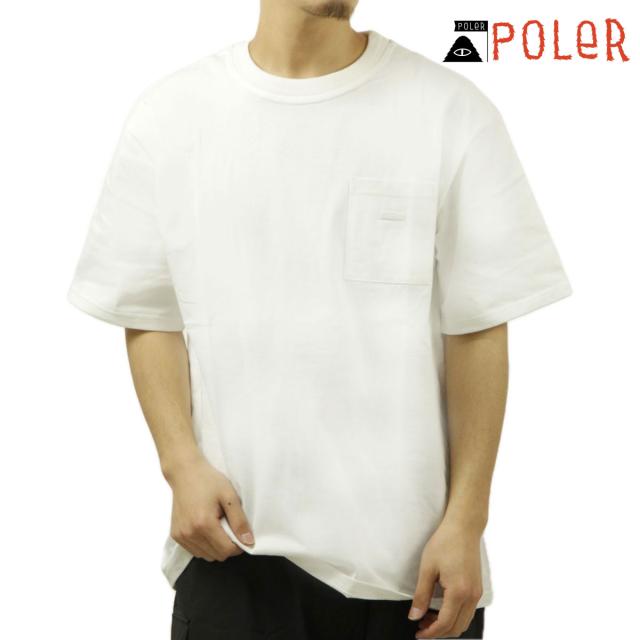 ポーラー メンズ ポケT 正規販売店 POLER クルーネック 半袖Tシャツ PRM PIGMENT DYE TEE DC 241MCV0156-WHT WHITEの通販は 5,843円