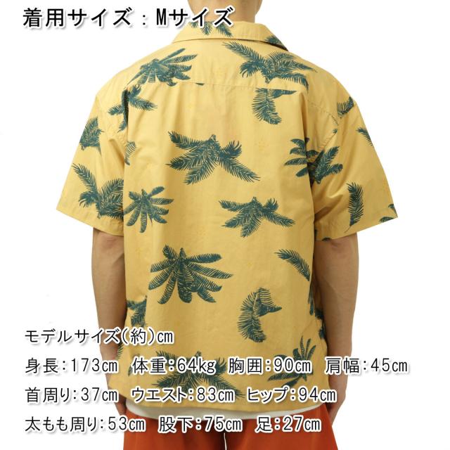ポーラー メンズ 開襟シャツ 正規販売店 POLER 半袖シャツ アロハシャツ SHIRRING NYLON SHIRT DC 241MCV0033-BEG BEIGE_1
