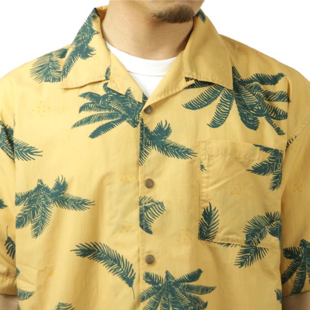 ポーラー メンズ 開襟シャツ 正規販売店 POLER 半袖シャツ アロハシャツ SHIRRING NYLON SHIRT DC 241MCV0033-BEG BEIGE_2