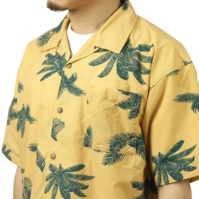 ポーラー メンズ 開襟シャツ 正規販売店 POLER 半袖シャツ アロハシャツ SHIRRING NYLON SHIRT DC 241MCV0033-BEG BEIGE_3