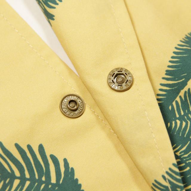 ポーラー メンズ 開襟シャツ 正規販売店 POLER 半袖シャツ アロハシャツ SHIRRING NYLON SHIRT DC 241MCV0033-BEG BEIGE_5