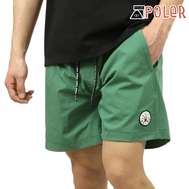 ポーラー メンズ ショートパンツ 正規販売店 POLER ボトムス ハーフパンツ STRETCH 2WAY HYBRID SHORTS DC 241MCV0125-SAG SAGEの通販は