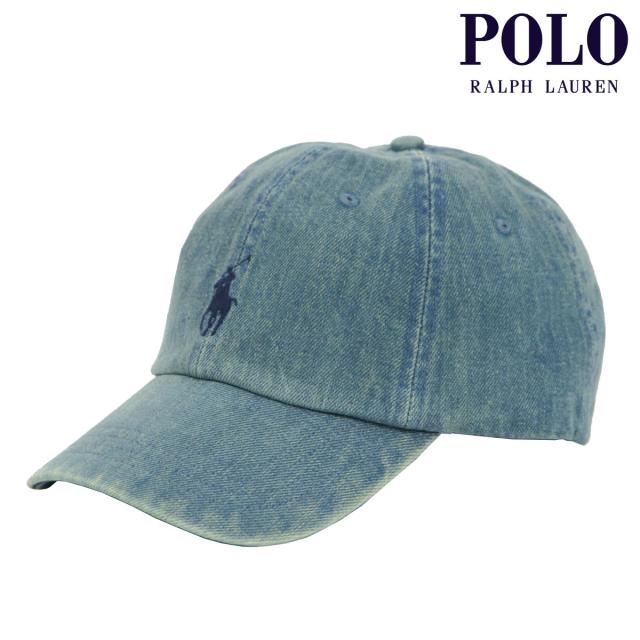 ポロ ラルフローレン メンズ レディース キャップ 正規品 POLO RALPH LAUREN 帽子 ロゴ ポニー CLASSIC SPORTS COLOR PONY CAP LIGHT WASH DENIM 710A13284 001