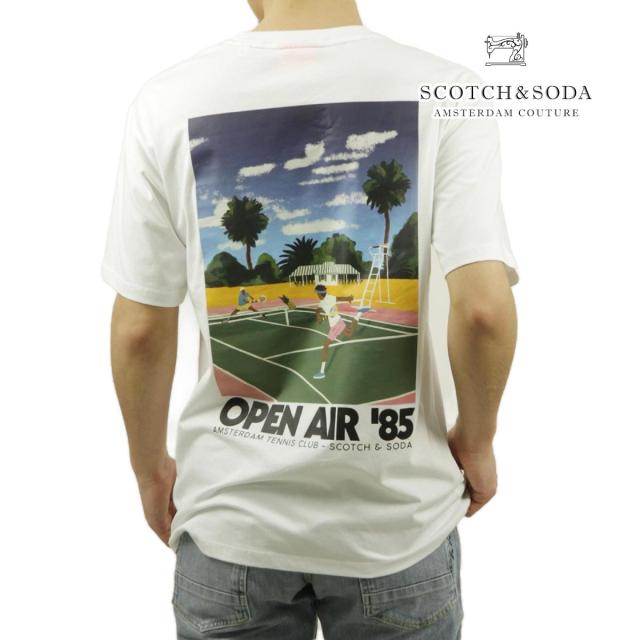 スコッチアンドソーダ メンズ 半袖Tシャツ 正規販売店 SCOTCH＆SODA クルーネック ポケT ARTWORK CHEST POCKET T クリスマス プレゼント ラッピング
