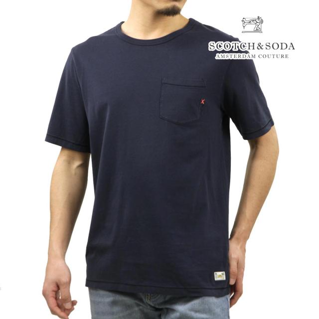 スコッチアンドソーダ メンズ 半袖Tシャツ 正規販売店 SCOTCH＆SODA クルーネック ポケT GARMENT DYE POCKET TEE クリスマス プレゼント ラッピング