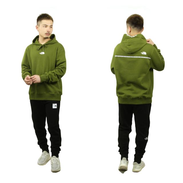 ノースフェイス メンズ パーカー 正規品 THE NORTH FACE プルオーバー ロゴ フーディー 海外限定 ZUMU HOODIE PULL PARKA NF0A87DB PIB FOREST OLIVE 父の日 プレゼント ラッピング_8