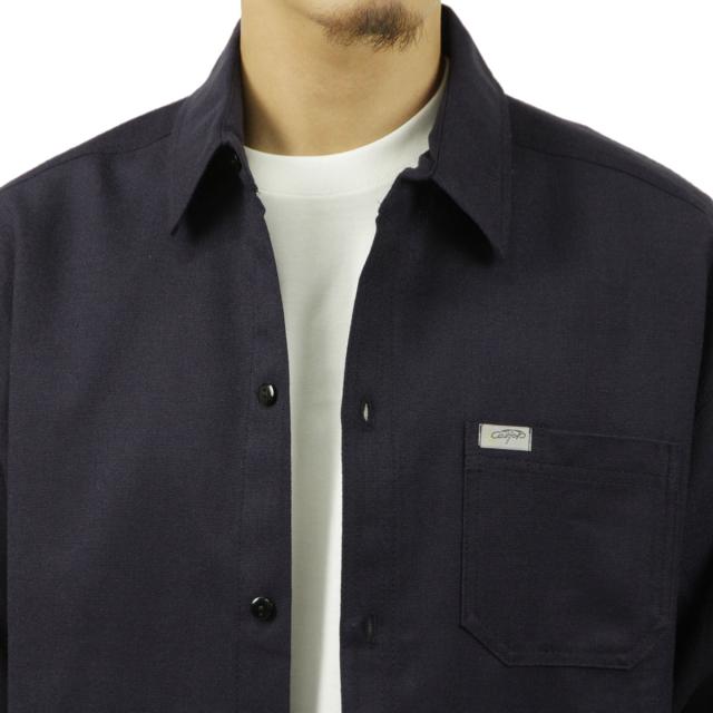 キャルトップ メンズ 長袖シャツ 正規品 CALTOP カジュアルシャツ CALTOP SOLID LONG SLEEVE SHIRTS 2000 長袖 キャルトップ カルトップ ソリッドシャツ_3