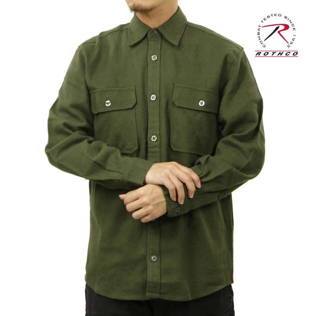 ロスコ メンズ ネルシャツ 正規品 ROTHCO 長袖シャツ フランネルシャツ ROTHCO HEAVY WEIGHT SOLID FLANNEL SHIR クリスマス プレゼント ラッピング
