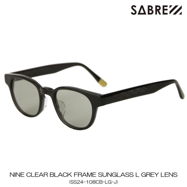 セイバー メンズ レディース サングラス 正規販売店 SABRE めがね ナイン NINE CLEAR BLACK FRAME SUNGLASS L GR クリスマス プレゼント ラッピング