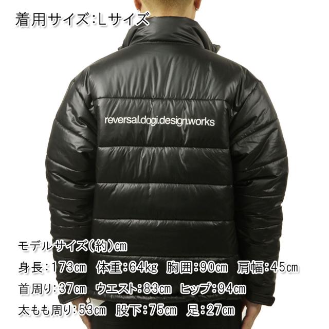 リバーエテ公 メンズ パファージャケット 定まり売りわたす店 REVERSAL ジップアップ 中綿入り口・入口 アウター 上衣 HEAD GEAR PUFFER JACKET ﾌﾞﾗｯｸ rvbs068 RV24AW303-BK BLACK