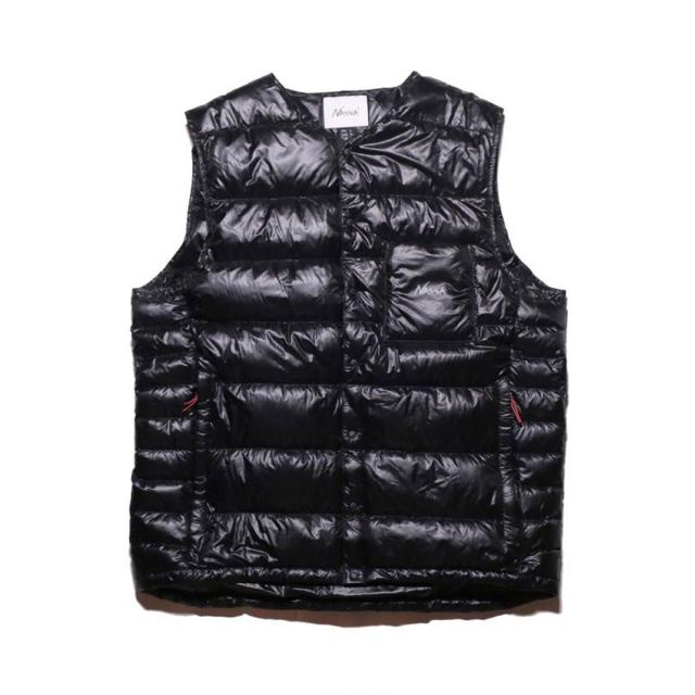 ナンガ メンズ ダウンベスト 正規販売店 NANGA インナーダウン INNER DOWN VEST ND2441-1A900 BLK BLACK