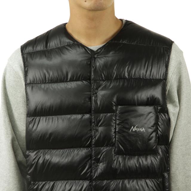 ナンガ メンズ ダウンベスト 正規販売店 NANGA インナーダウン INNER DOWN VEST ND2441-1A900 BLK BLACK