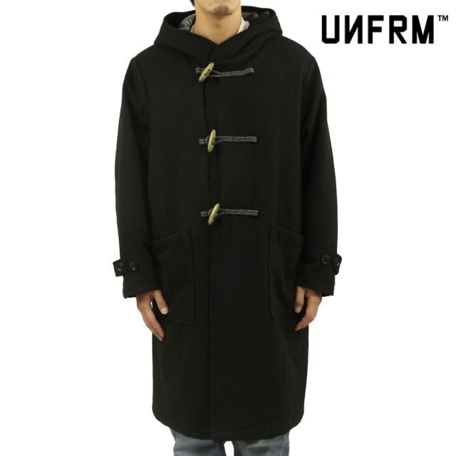ユニフォーム アウトドア スタンダード メンズ ダッフルコート 正規販売店 UNFRM OUTDOOR STANDARD アウター ジャケット TOP FLANO by BISHU DUFFLE COAT AW-4119-BK1 BLACK