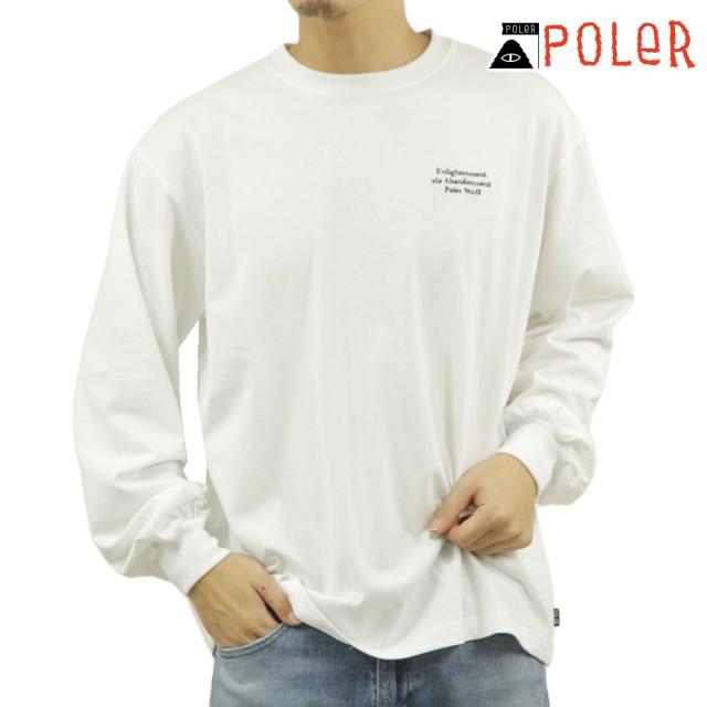 ポーラー メンズ 長袖Tシャツ 正規販売店 POLER クルーネック ロンT ENLIGHTENMENT RELAX FIT L/S TEE D 243MCV0086-WHT WHITEの通販は