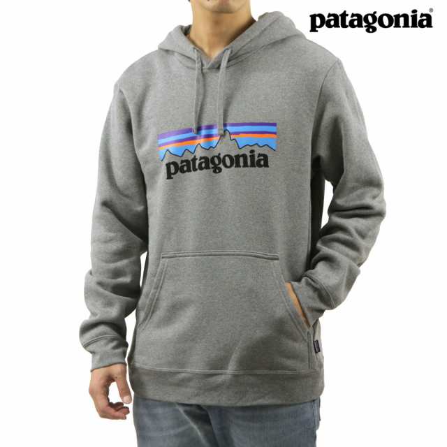 パタゴニア メンズ プルオーバーパーカー 正規品 patagonia ロゴ フーディー スウェット P-6 LOGO UPRISAL HOODY 39622 GLH GRAVEL HEATH