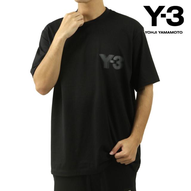 ワイスリー メンズ 半袖Tシャツ 正規品 Y-3 クルーネック ロゴ コットン LOGO SS TEE BLACK JE9282 BLACK クリスマス プレゼント ラッピング